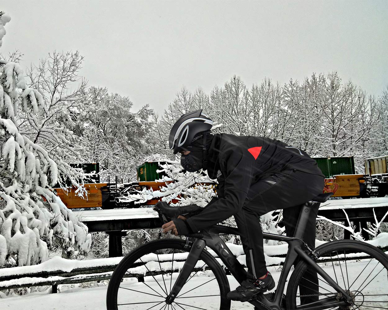 ROCKBROS Winter Cycling Jacket Thermal Fleece Windproof Jacket Running Biking Hiking