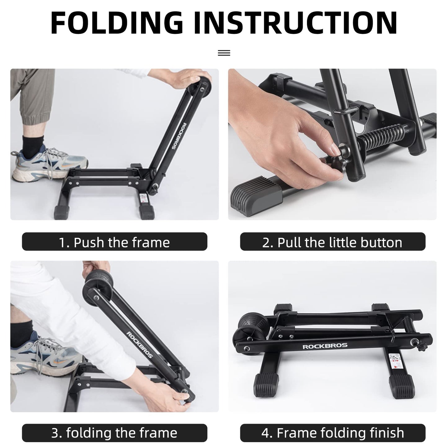 ROCKBROS Foldable Bike Stand for 20"-29" Wheels