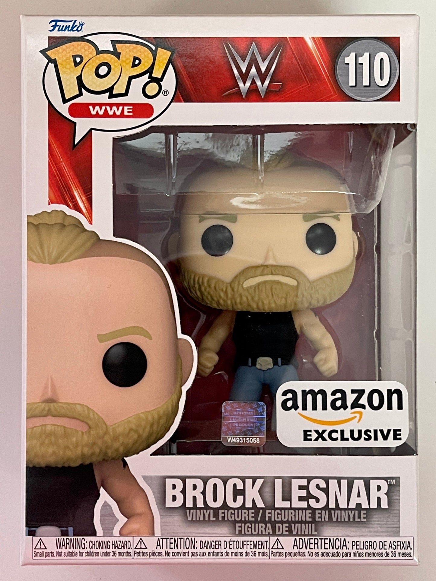 Funko Pop! WWE Brock Lesnar #110 Amazon 2022 Exclusive Suplex City F5