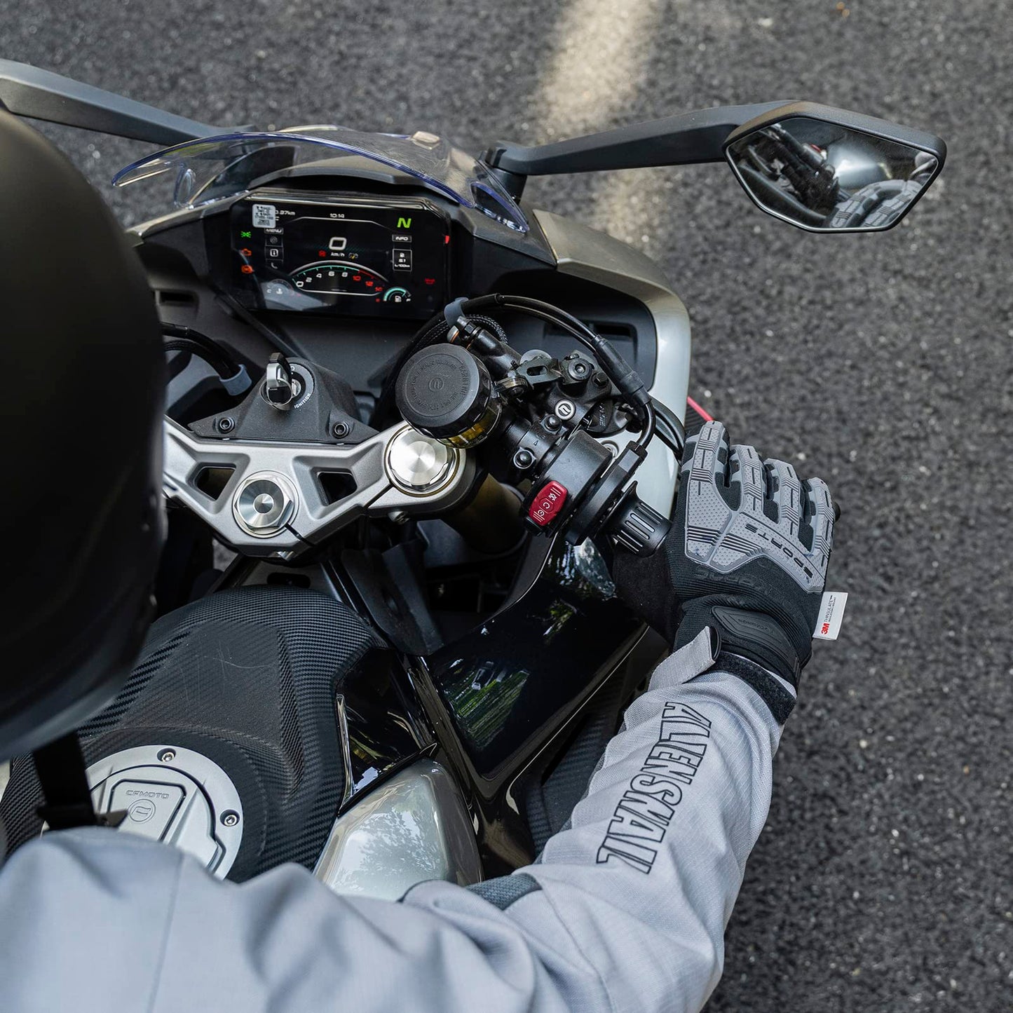 ROCKBROS Winter Touchscreen Motorcycle Gloves with Palm Padding & Knuckle Protection