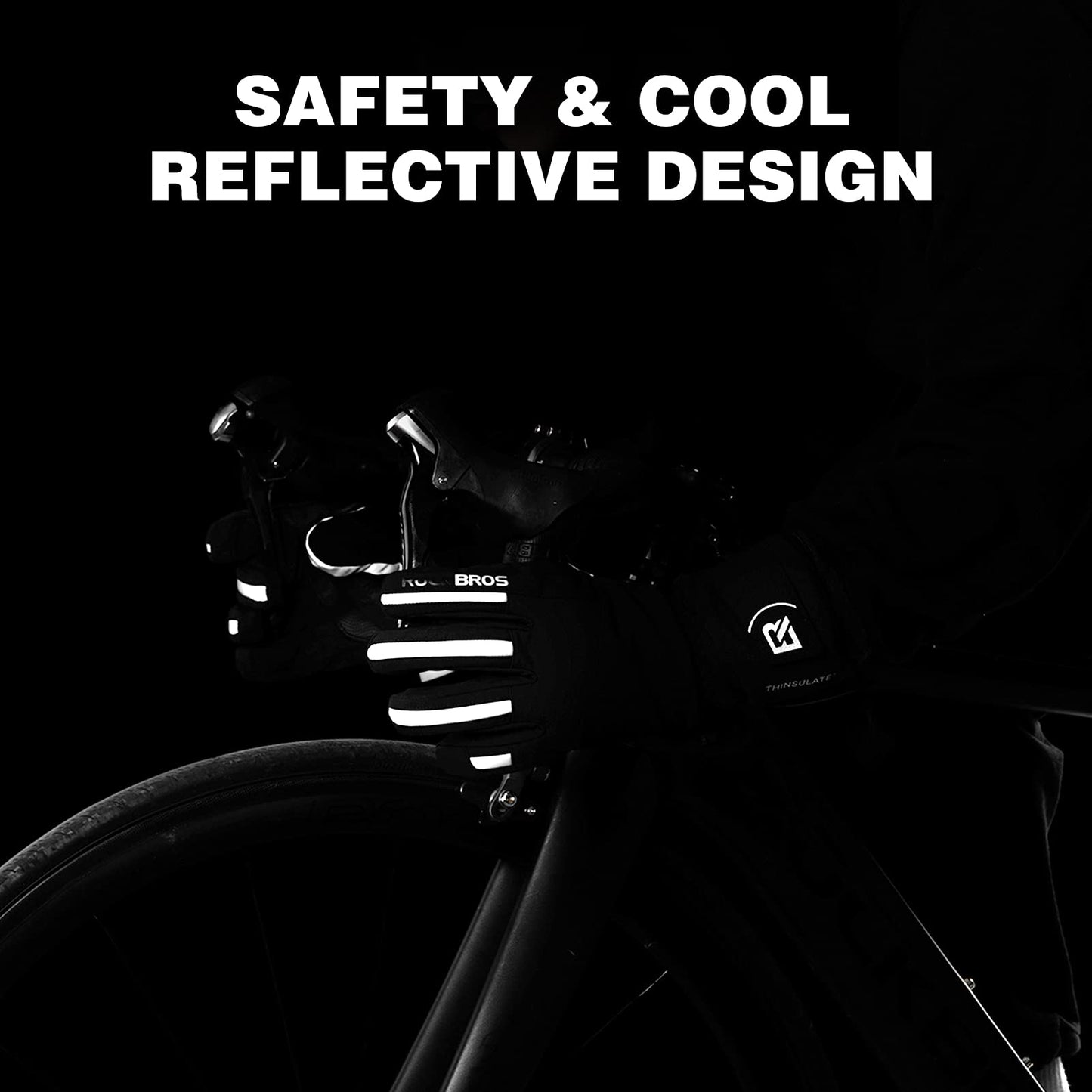 ROCKBROS Winter Ski Gloves Waterproof 3M Thinsulate Touch Screen Thermal Gloves for Men  Women