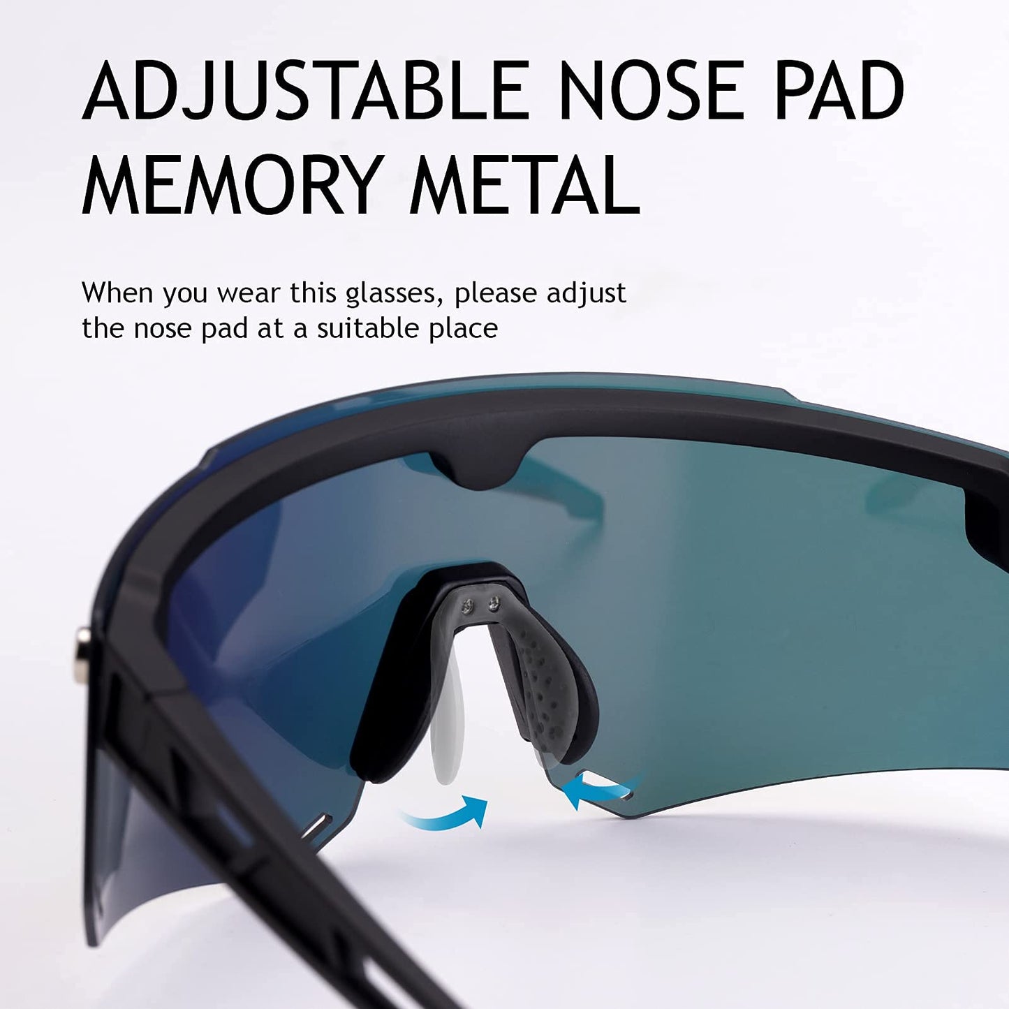 ROCKBROS Cycling Glasses for Men Women Polarized Sunglasses Two Lens for Replace