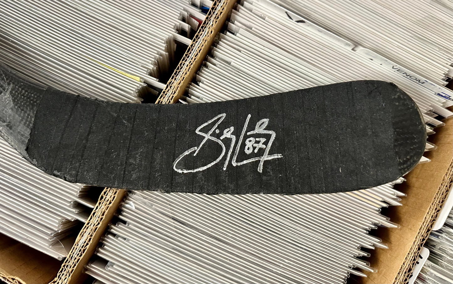 Sidney Crosby Pittsburgh Penguins NHL Authentic Game Used Reebok Hockey Stick