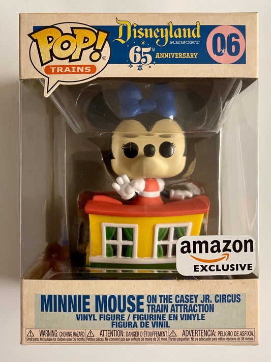 Funko Pop! Trains Minnie Mouse On Casey Jr Attraction #06 Disneyland 65th Amazon Exclusive