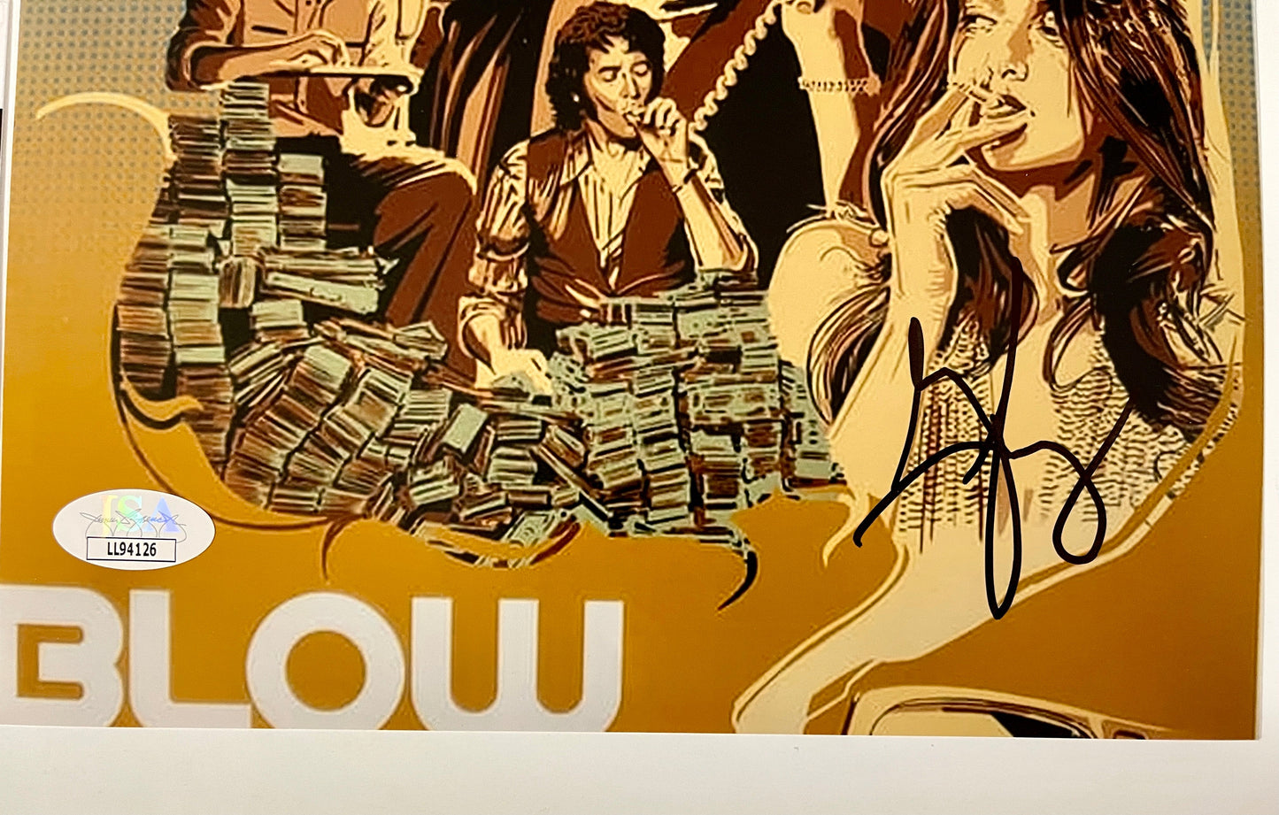 George Jung Signed Matte 8x10 Photo with JSA COA Blow Famous Drug Smuggler Boston George