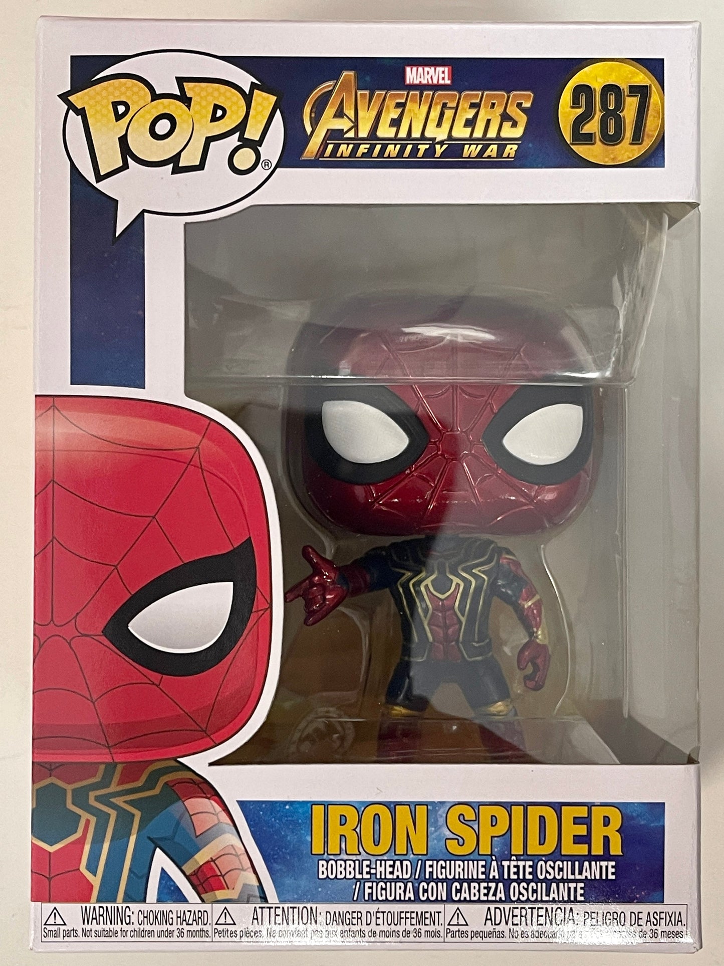 Funko Pop! Marvel Iron Spider #287 Avengers Infinity War Spider-Man 2017