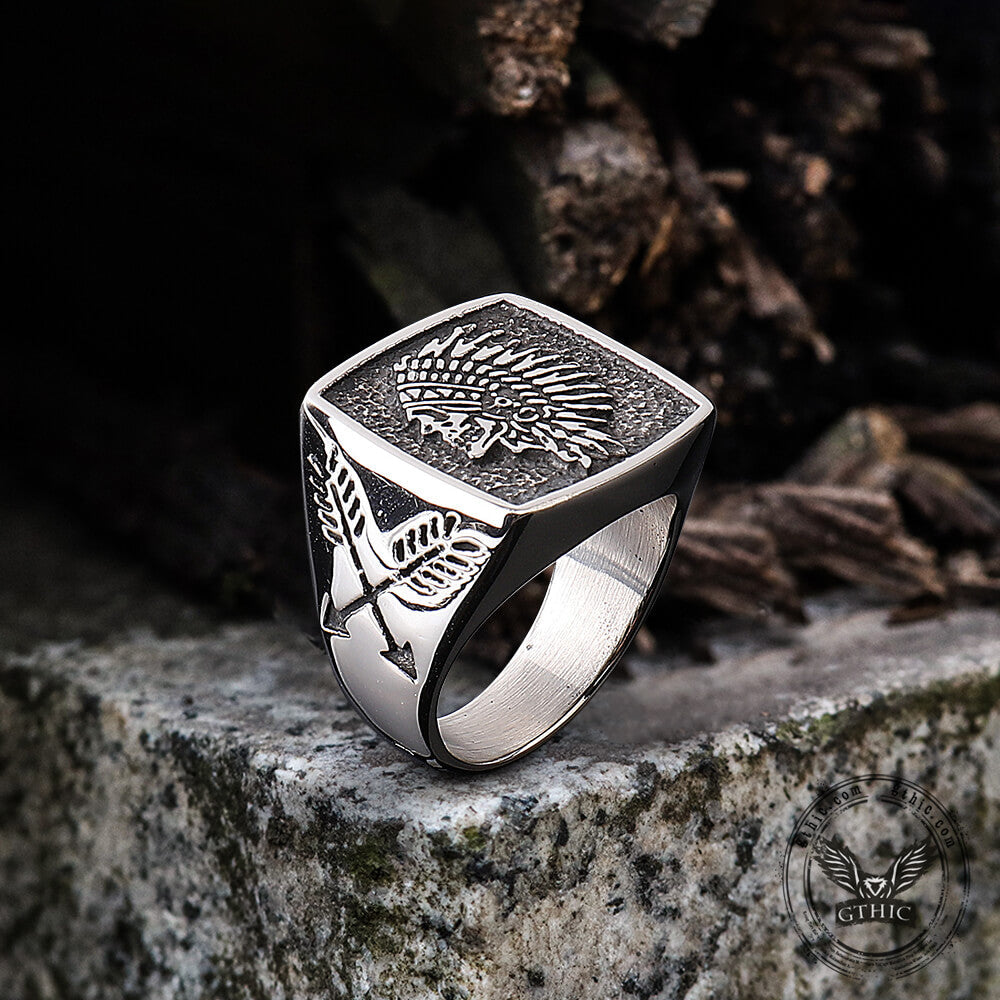 Indian Stainless Steel Skull Ring