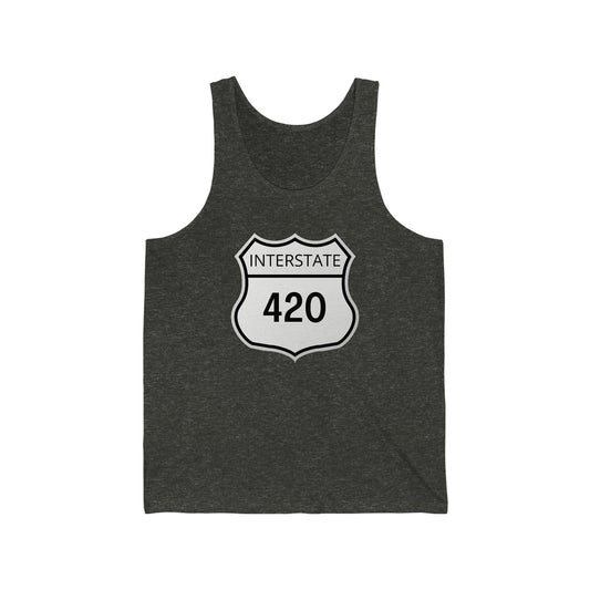 Interstate 420 Weed Jersey Tank Top