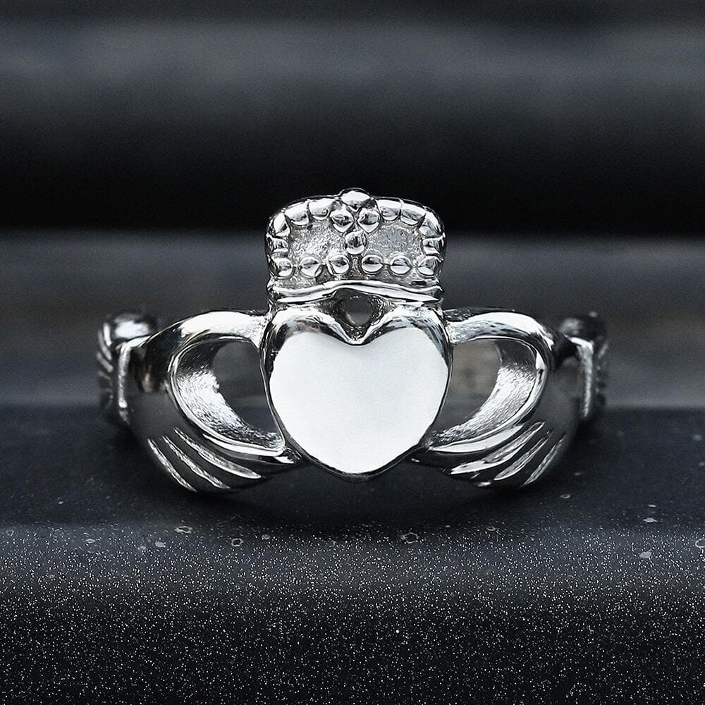 Irish Claddagh Stainless Steel Ring