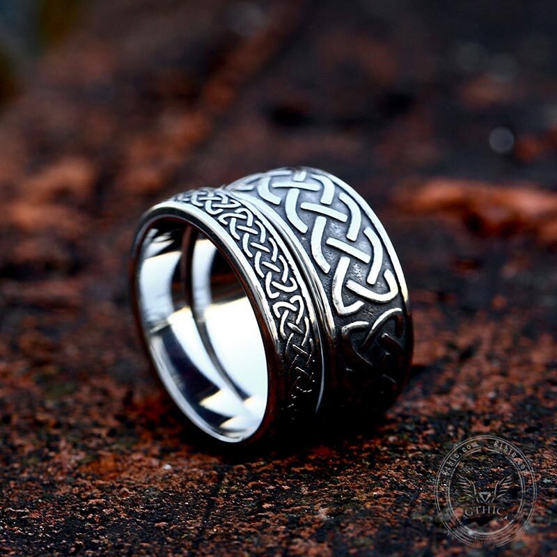 Irish Claddagh Stainless Steel Viking Ring