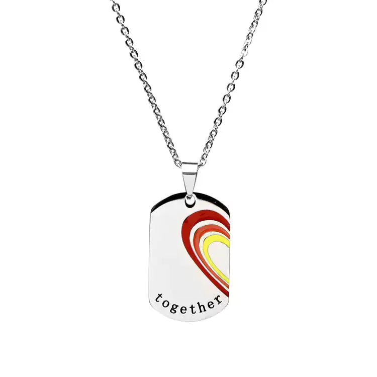 Couple Jewelry Set - Together Forever Stainless Steel Necklaces