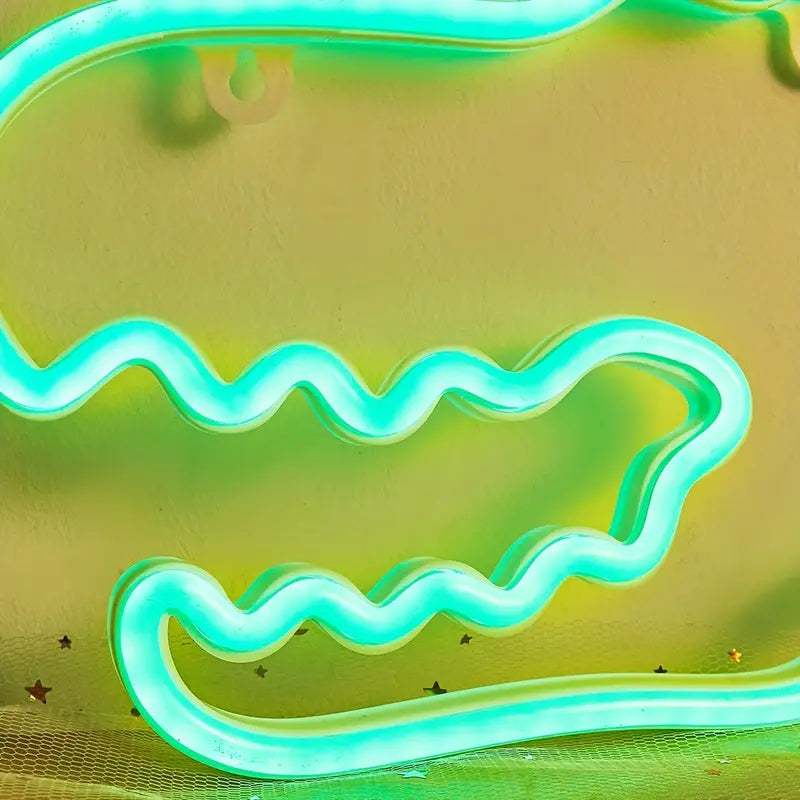 Dinosaur Shaped LED Neon Sign for Home Decor