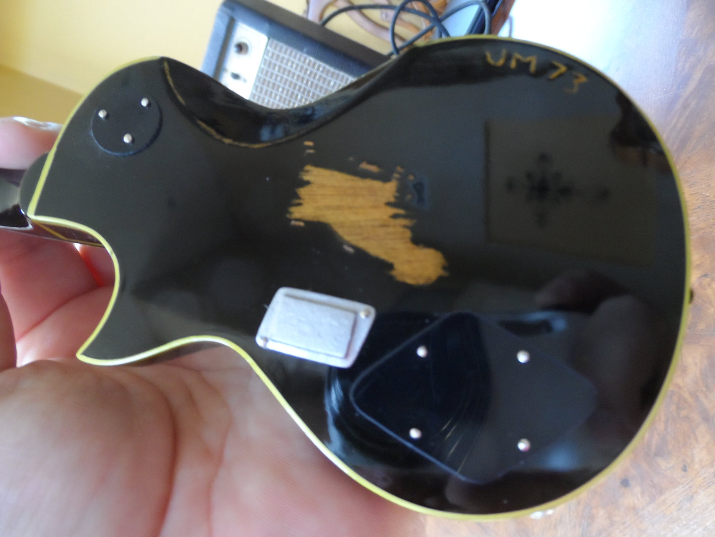 JAMES HETFIELD - Signature Distressed Maltese Cross 1:4 Scale Guitar ~Axe Heaven