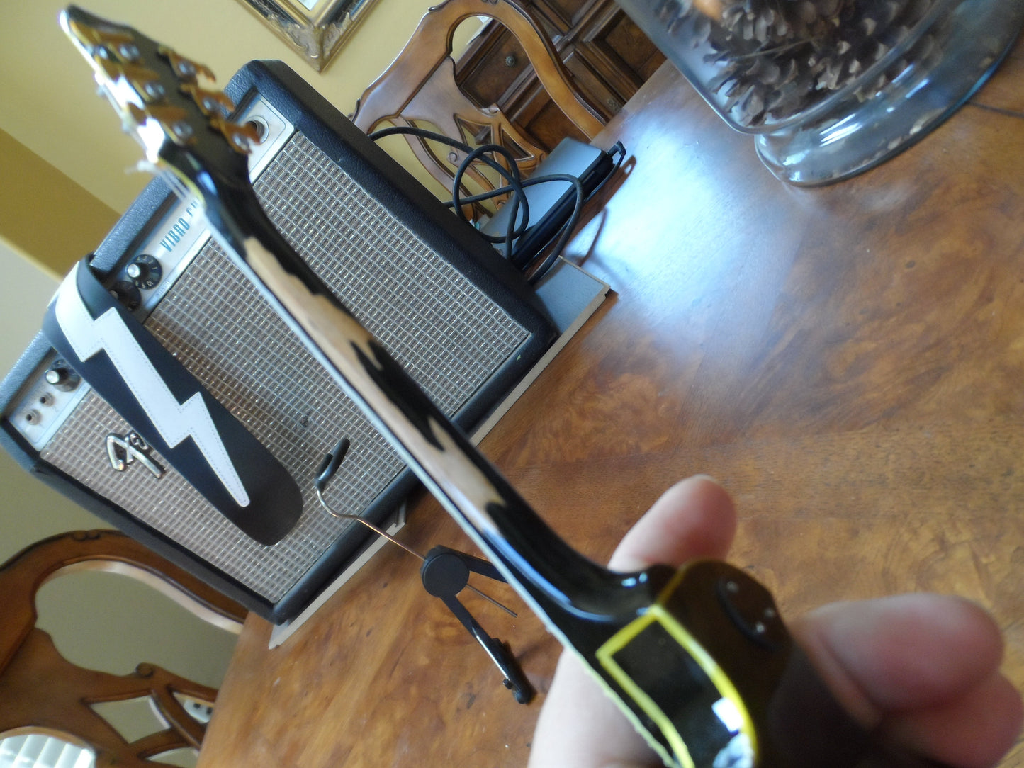 JAMES HETFIELD - Signature Distressed Maltese Cross 1:4 Scale Guitar ~Axe Heaven