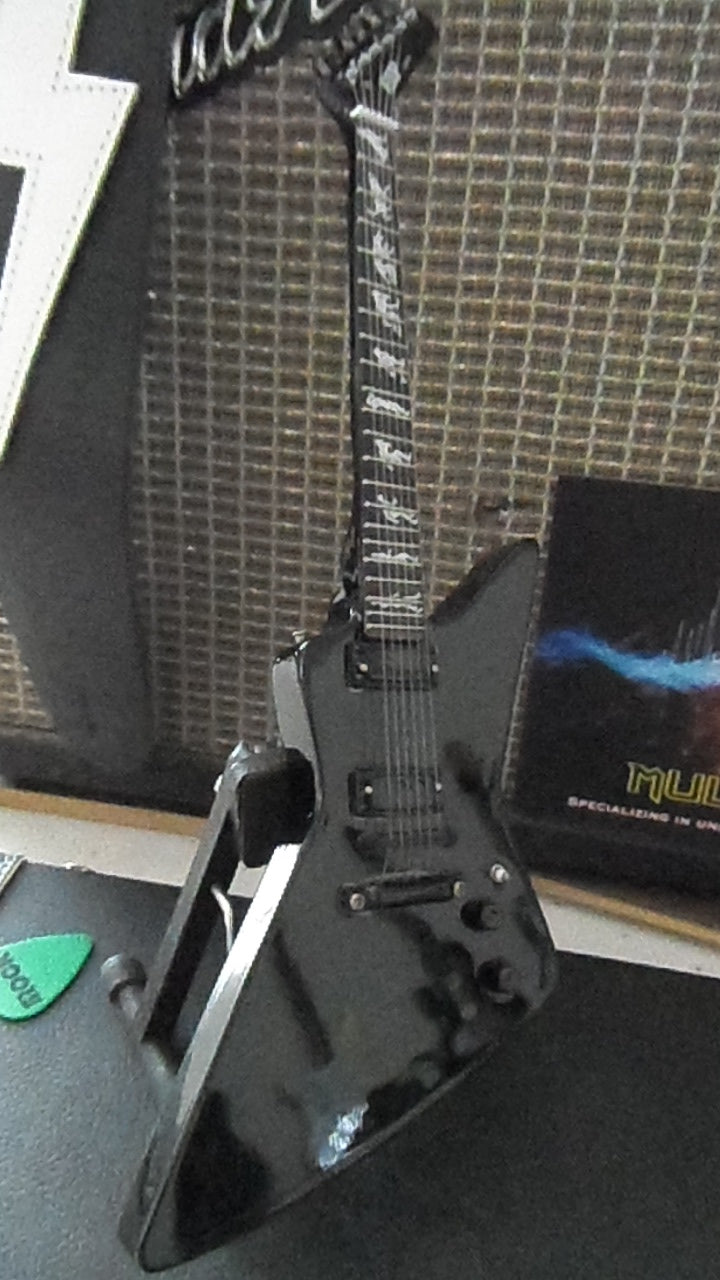 JAMES HETFIELD (METALLICA) - ESP Man to Wolf 1:4 Scale Guitar ~Axe Heaven