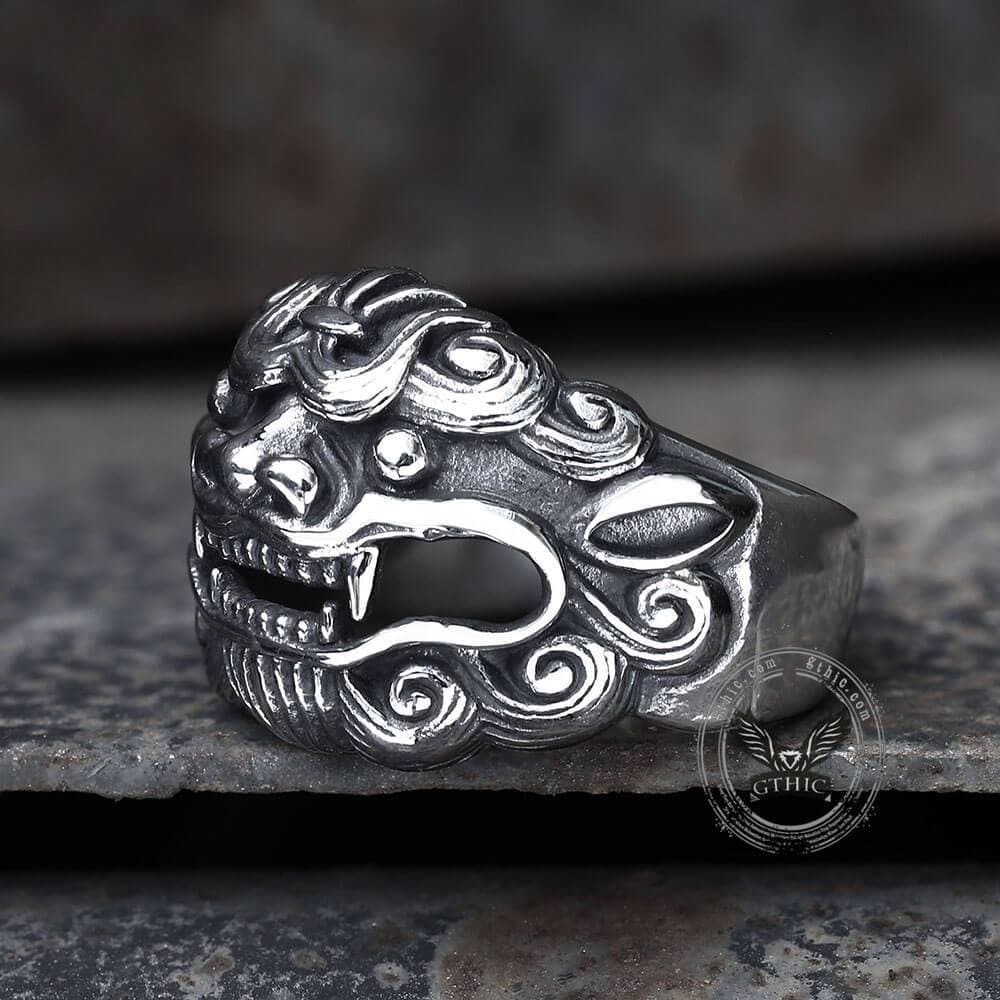 Japanese Demon Stainless Steel Beast Ring