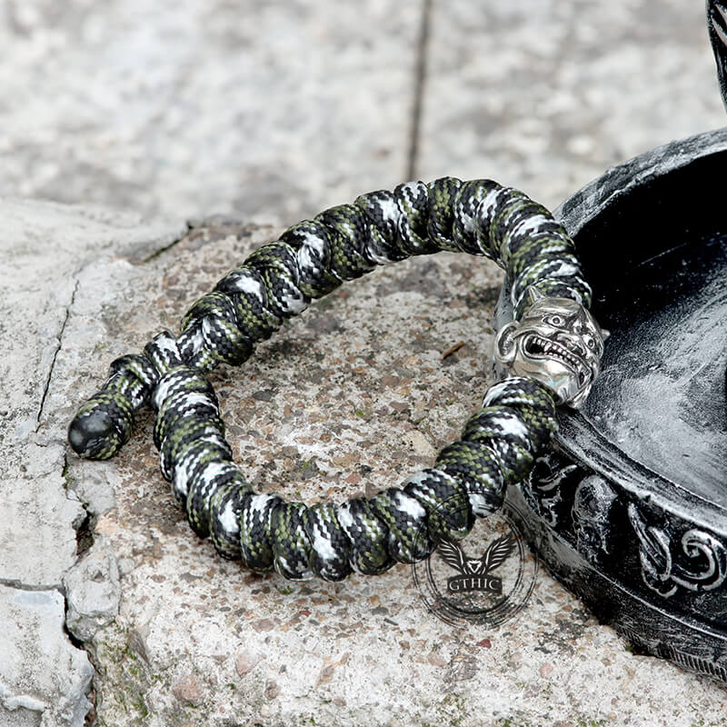 Japanese Oni Alloy 7 Core Paracord Bracelet