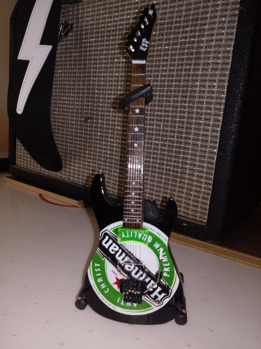 JEFF HANNEMAN (Slayer) 1:4 Scale "Heineken" Guitar ~Axe Heaven~ NEW