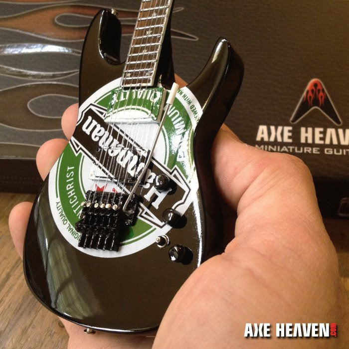 JEFF HANNEMAN (Slayer) 1:4 Scale "Heineken" Guitar ~Axe Heaven~ NEW