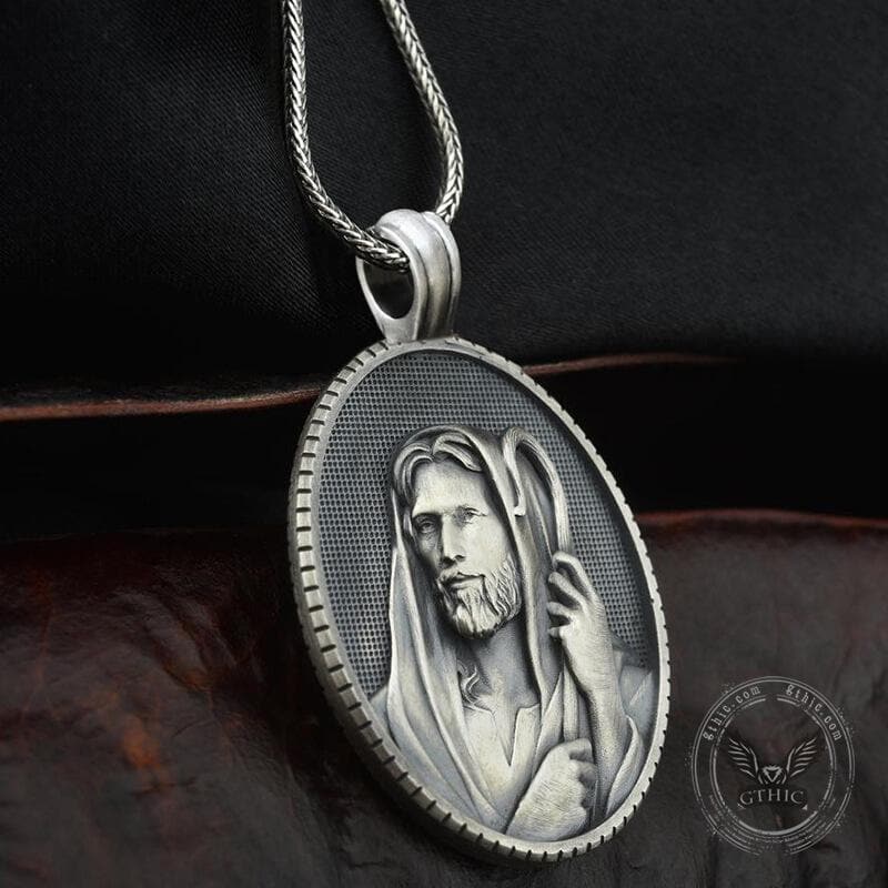 Jesus Shepherd Pure Tin Necklace