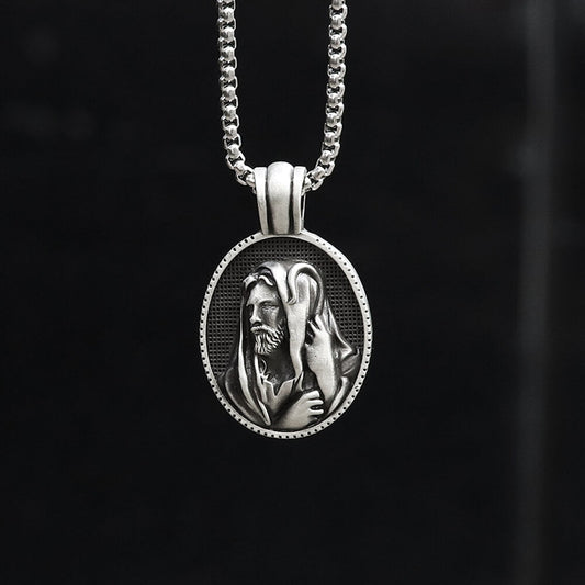 Jesus Shepherd Pure Tin Necklace