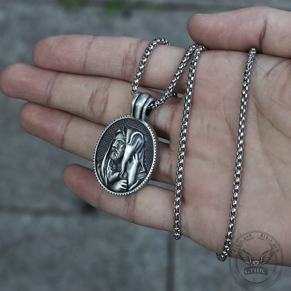 Jesus Shepherd Pure Tin Necklace