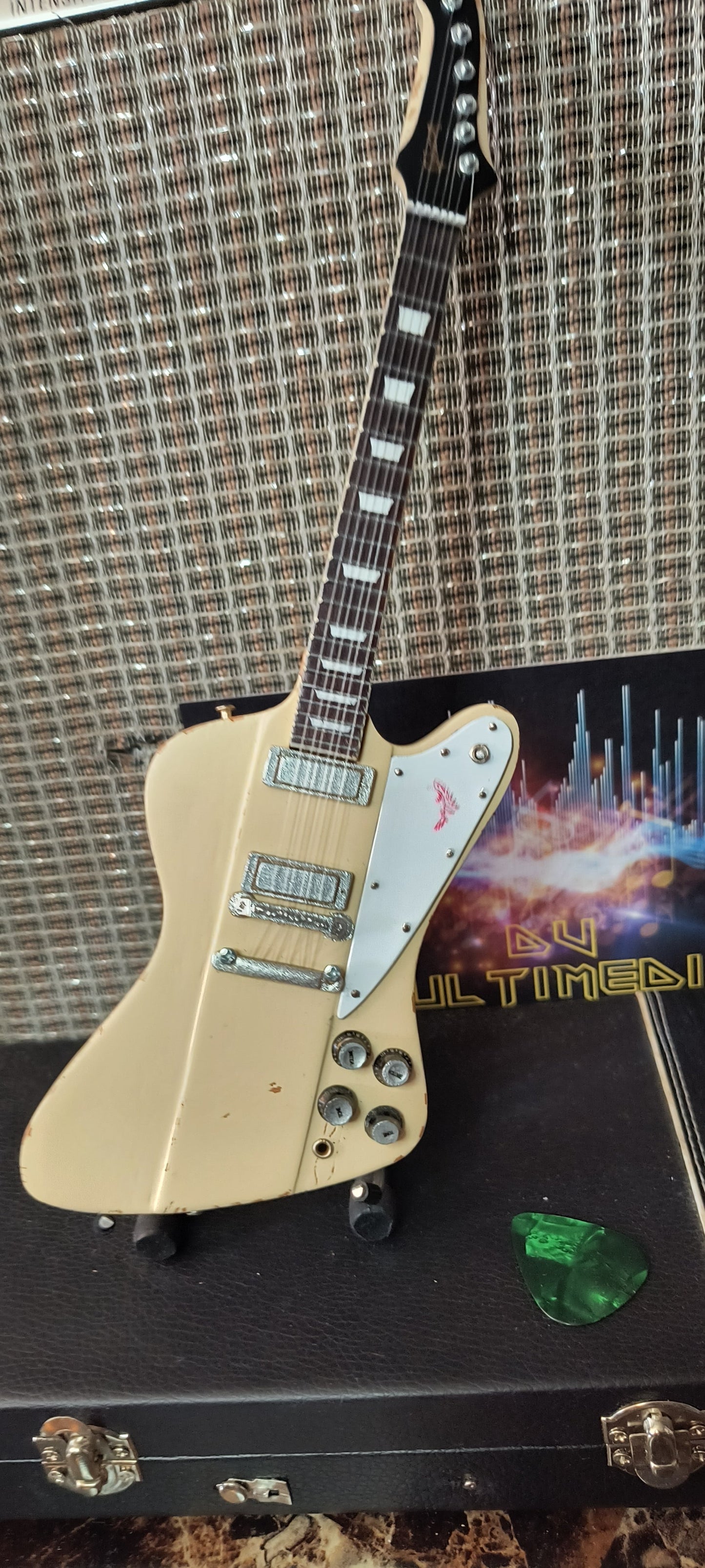 JOHNNY WINTER 1964 Gibson Firebird V Polaris 1:4 Scale Replica Guitar~Axe Heaven