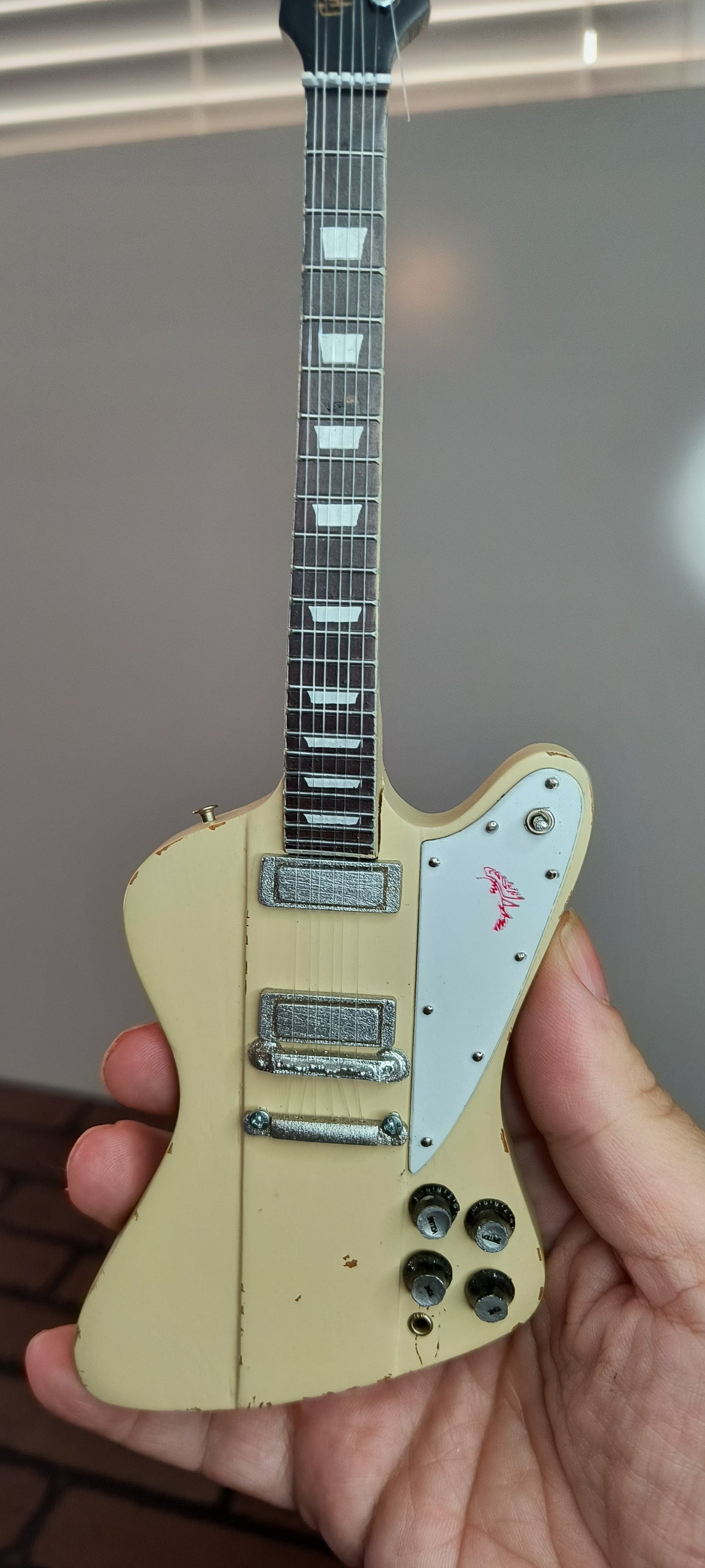 JOHNNY WINTER 1964 Gibson Firebird V Polaris 1:4 Scale Replica Guitar~Axe Heaven