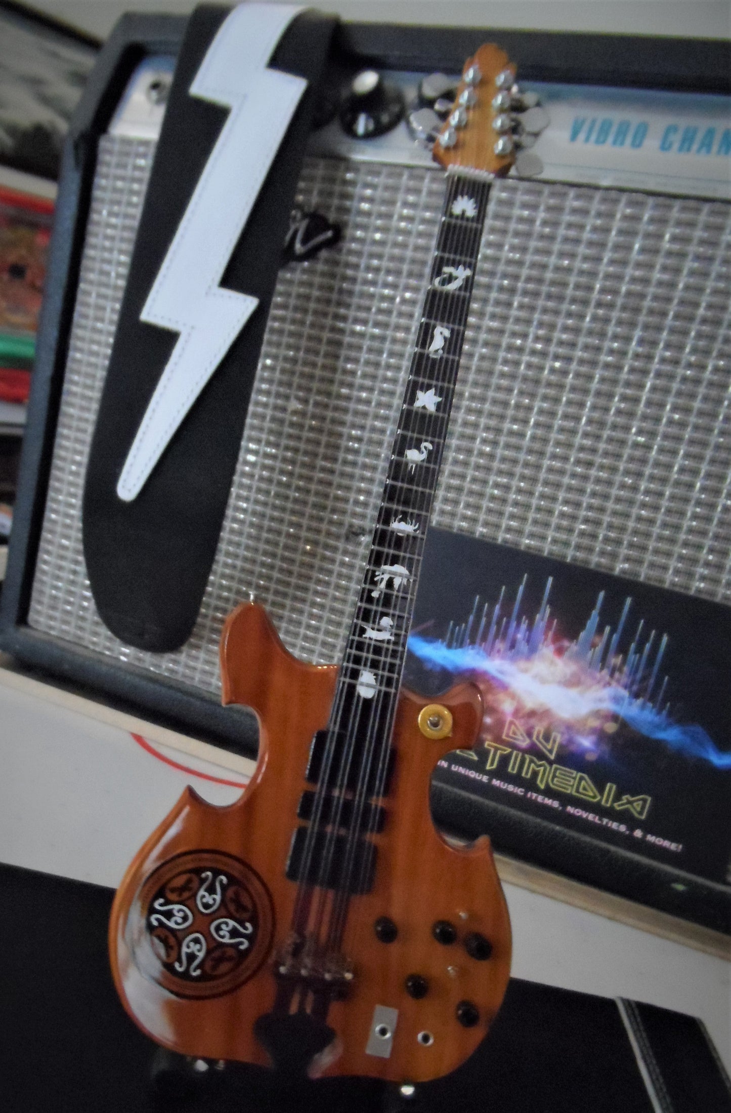 JOHN PAUL JONES - Alembic 8-String 1:4 Scale Replica Bass Guitar ~Axe Heaven