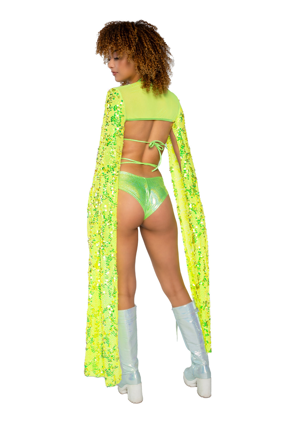 Sequin Drop Sleeve Shrug