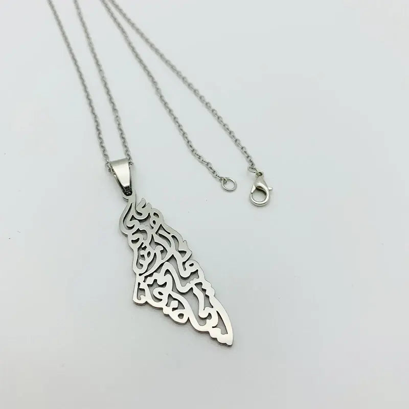 Stainless Steel Palestine Pendant Chain Necklaces