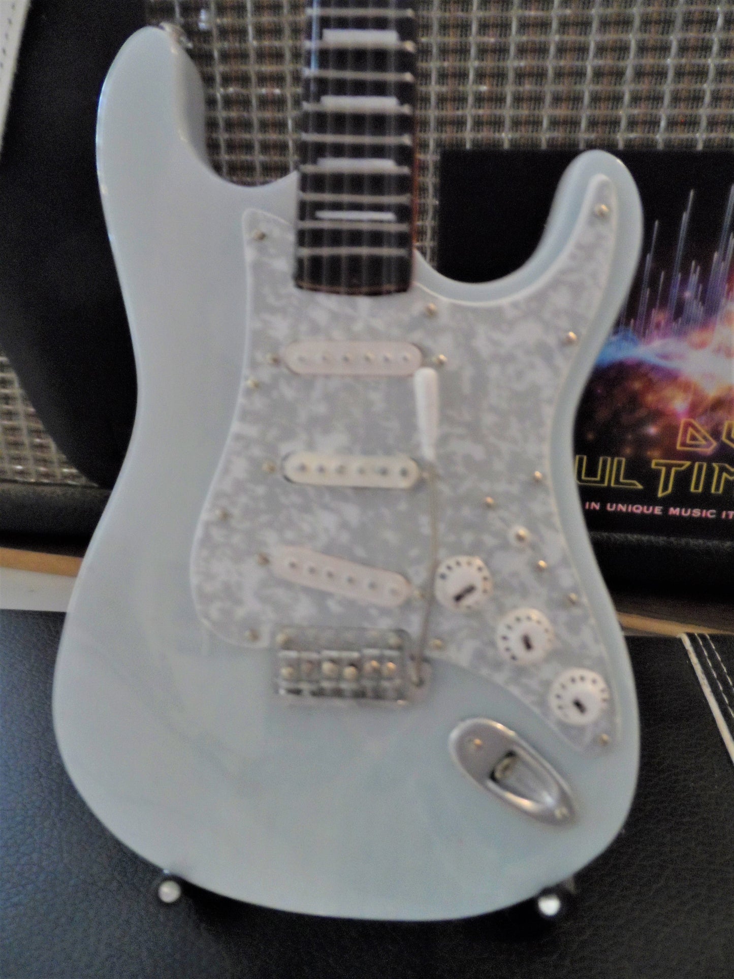 KENNY WAYNE SHEPHERD -Transparent Faded Sonic Blue Strat 1:4 Scale Replica Guitar ~Axe Heaven~