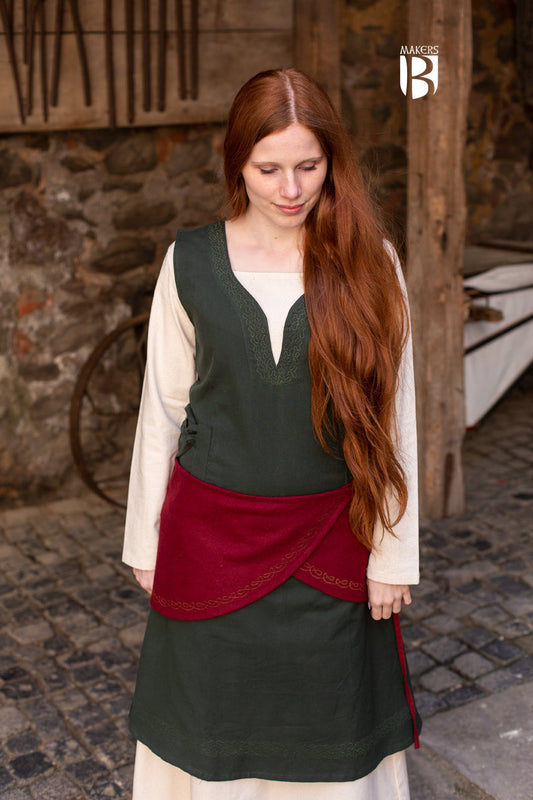 Wool Wrap Belt Ketra Red