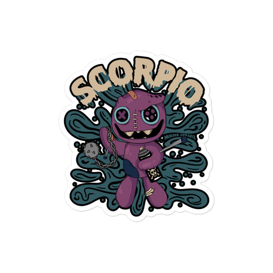 Scorpio Voodoo Doll Sticker