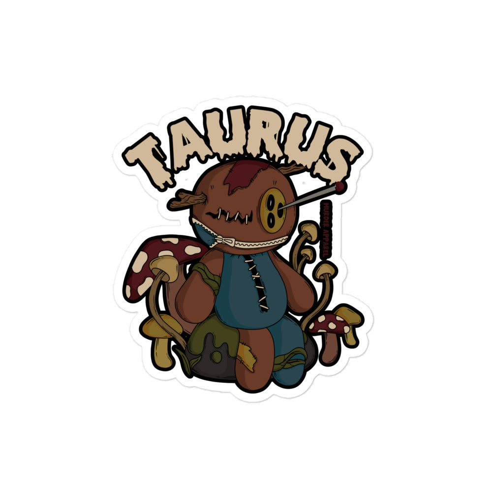 Taurus Voodoo Doll Sticker