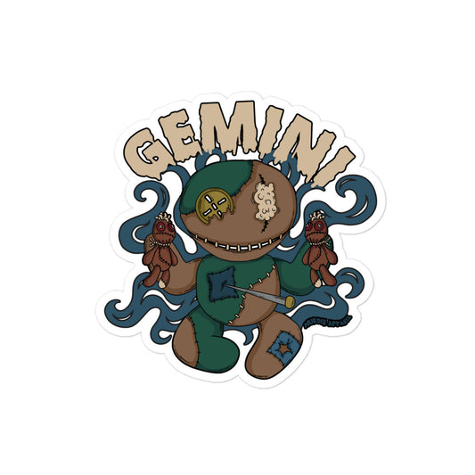 Gemini Voodoo Doll Sticker
