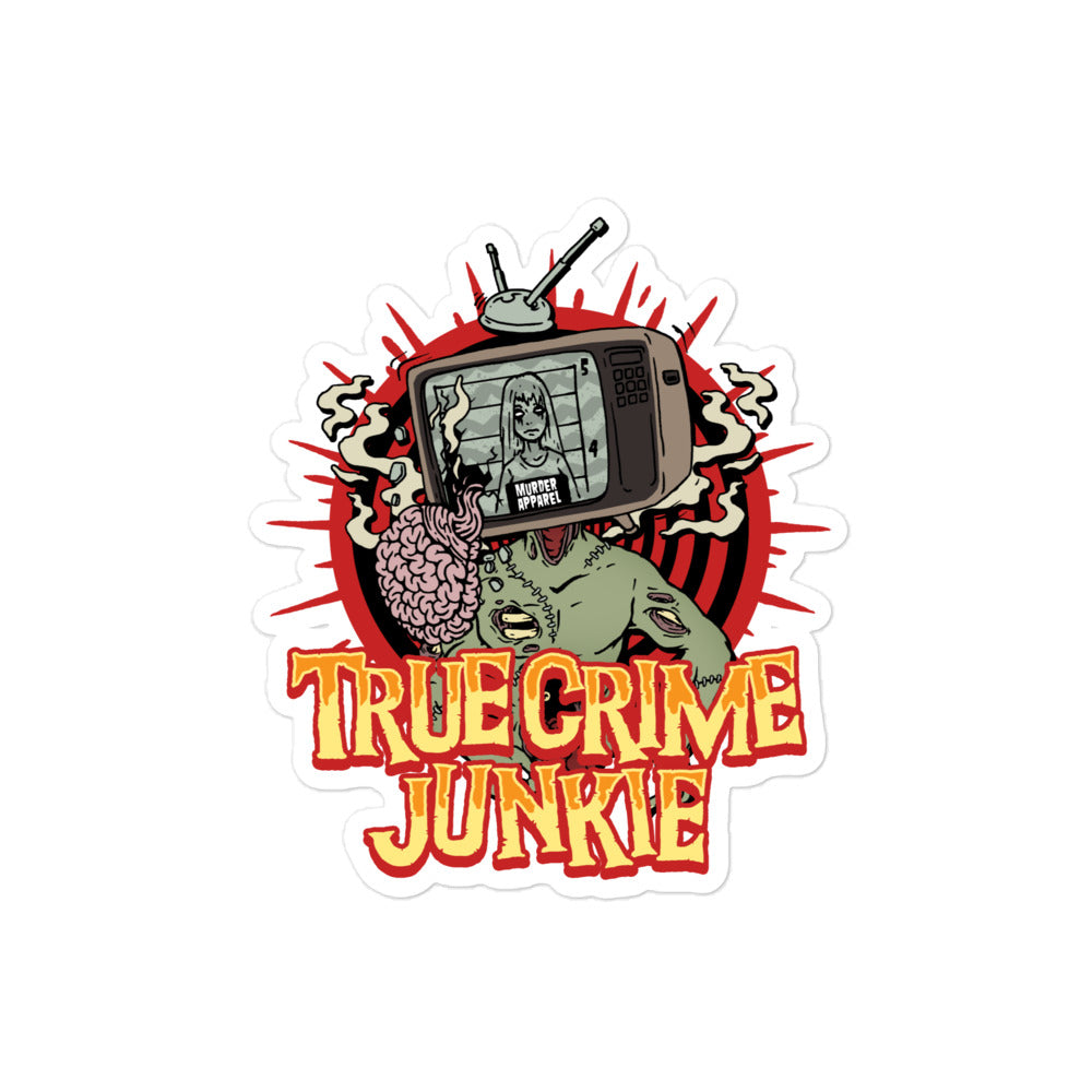 True Crime Junkie Sticker