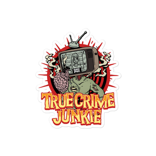 True Crime Junkie Sticker
