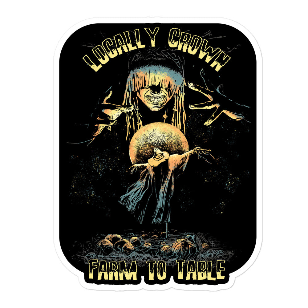 Locally Grown Farm to Table - Evil Druid Sticker