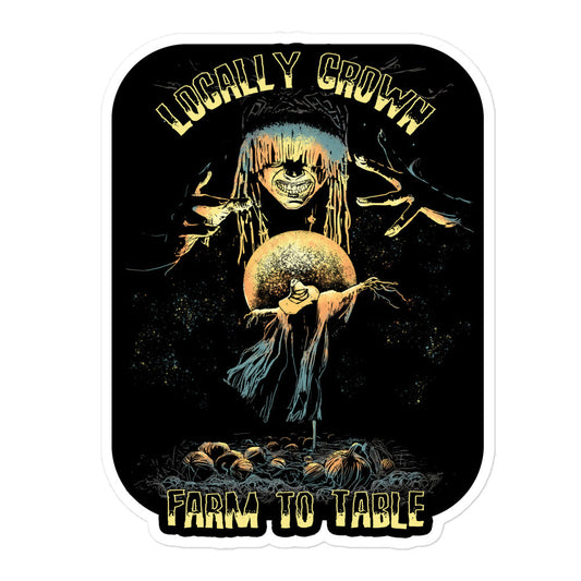 Locally Grown Farm to Table - Evil Druid Sticker