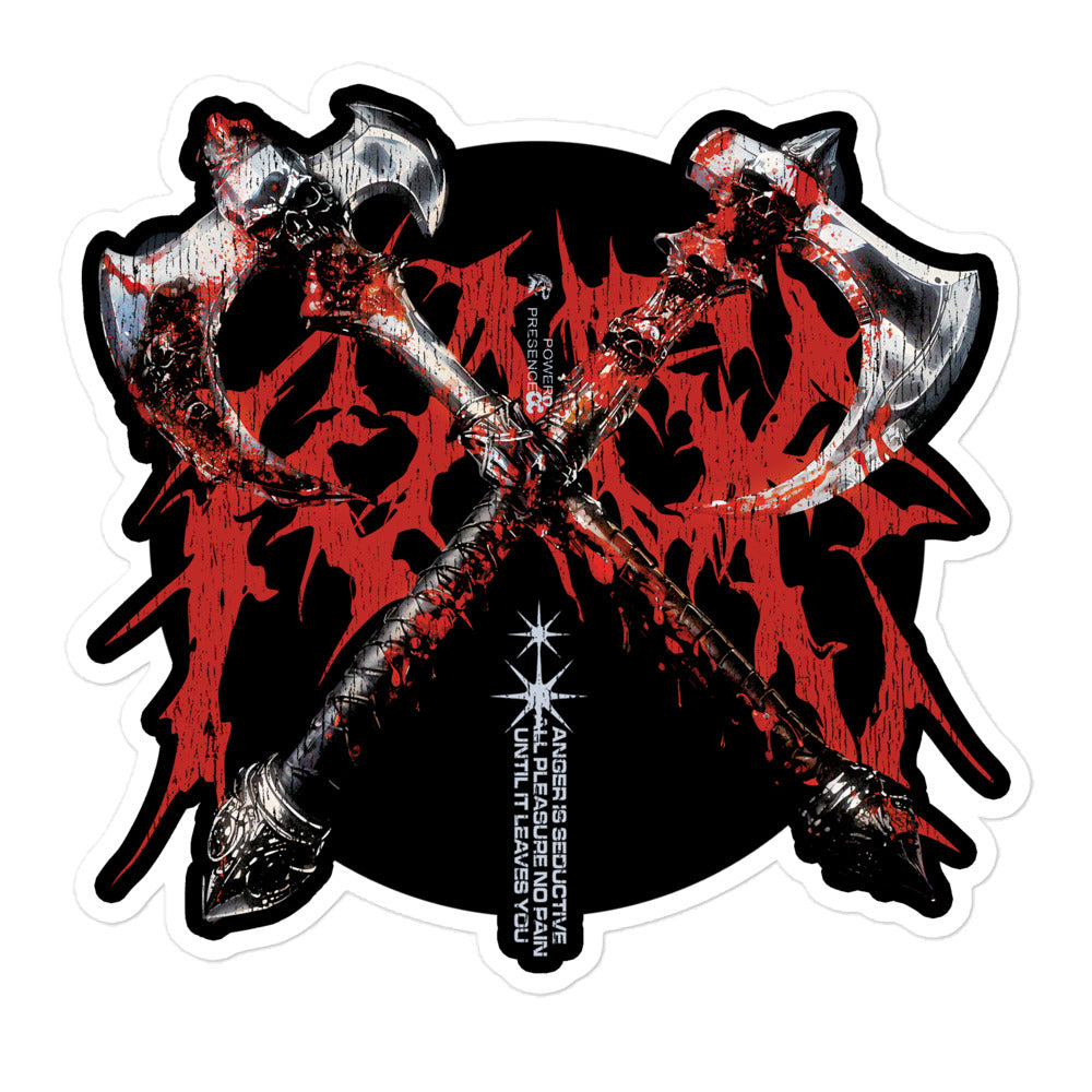 Rage Axes - Barbarian Sticker