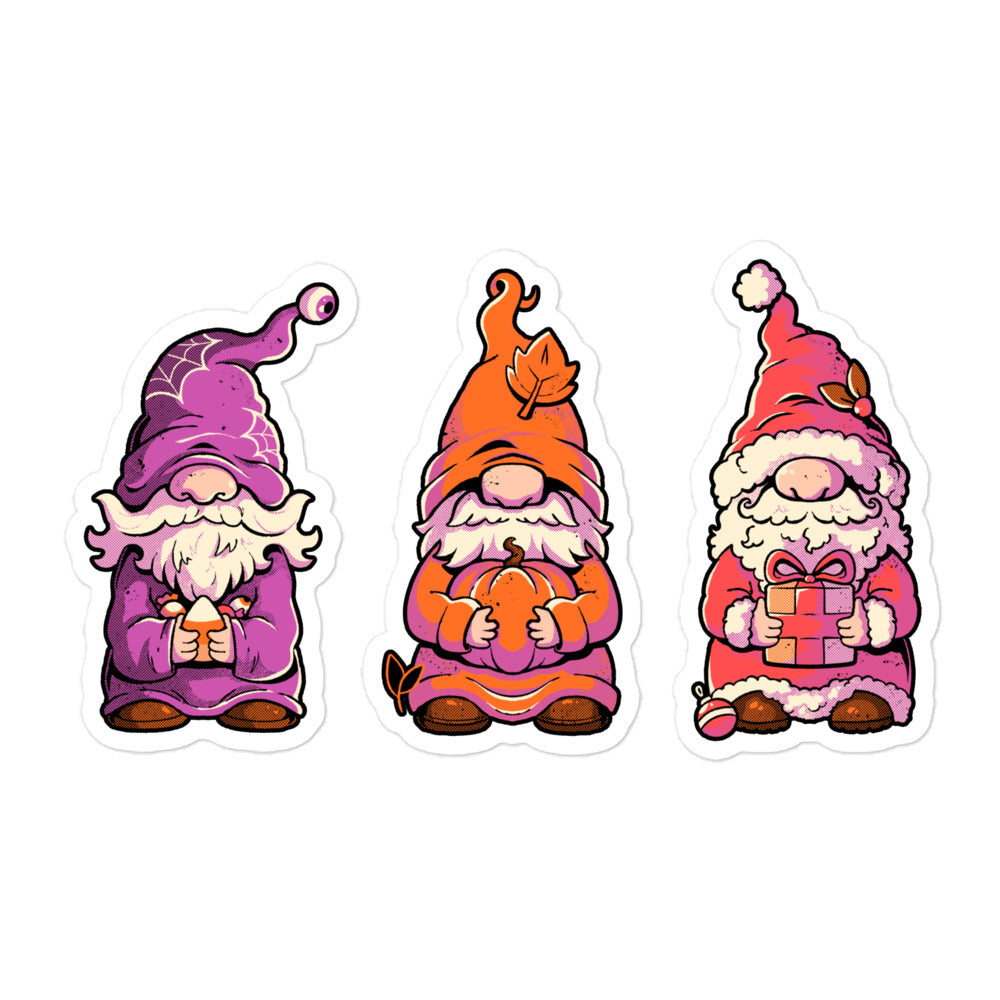 Hallothanksmas Gnome Sticker Sheet