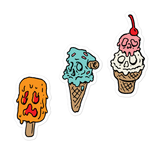 Monster Ice Cream Sticker Sheet