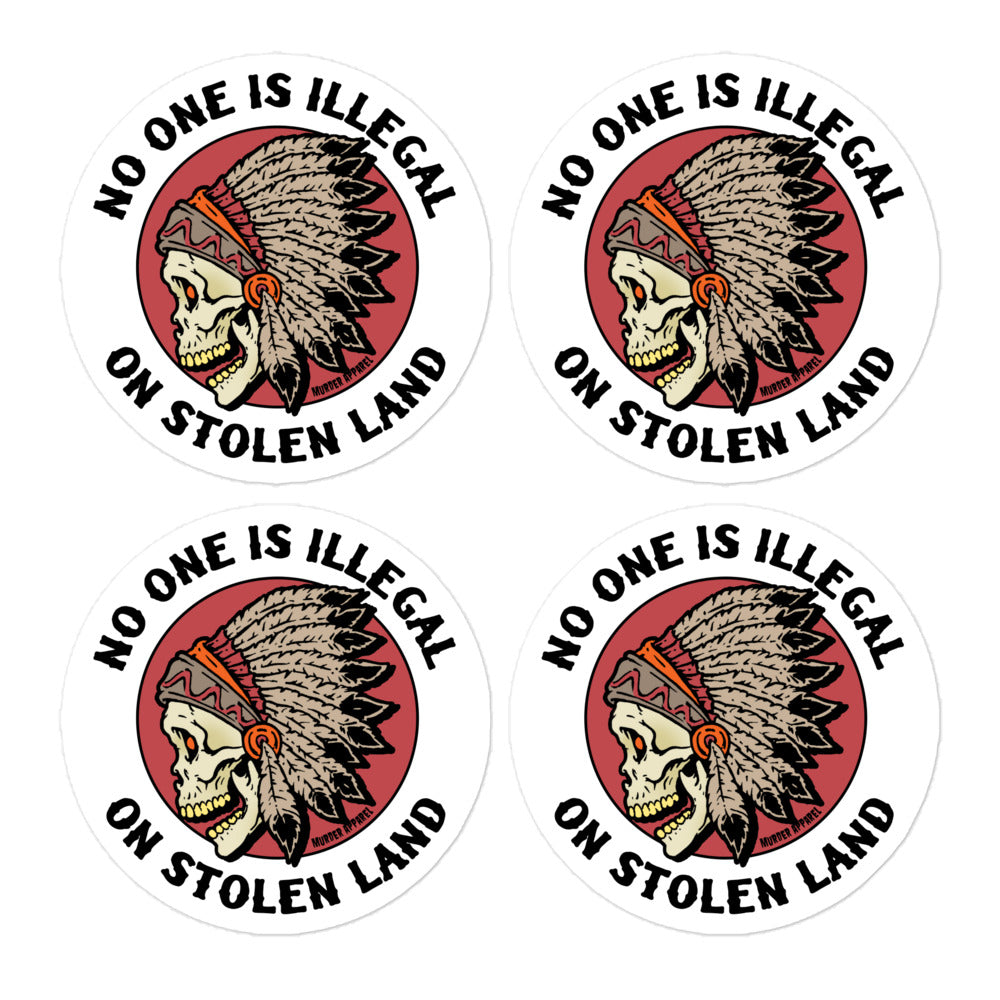 No One Is Illegal Sticker Sheet
