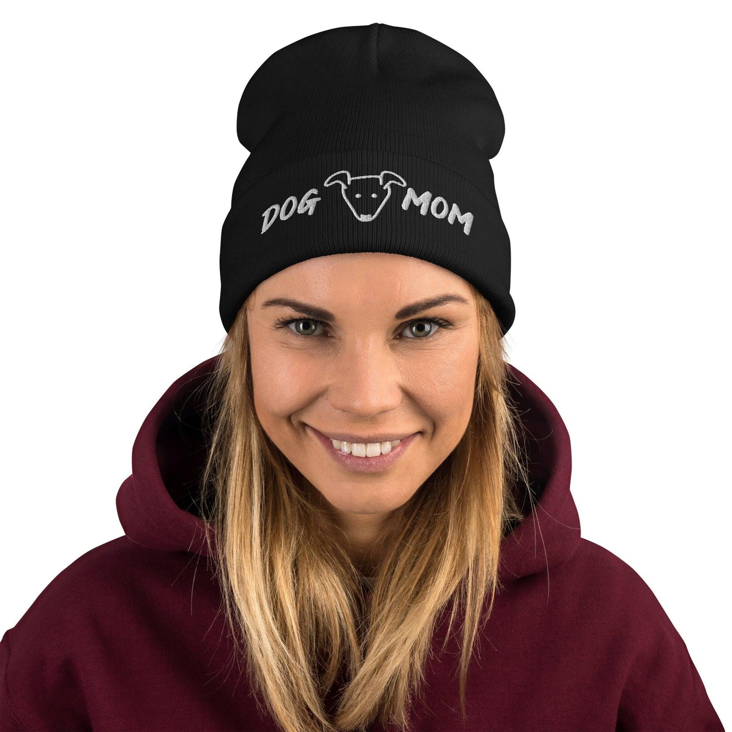 DOG MOM Embroidered Beanie - Lizard Vigilante