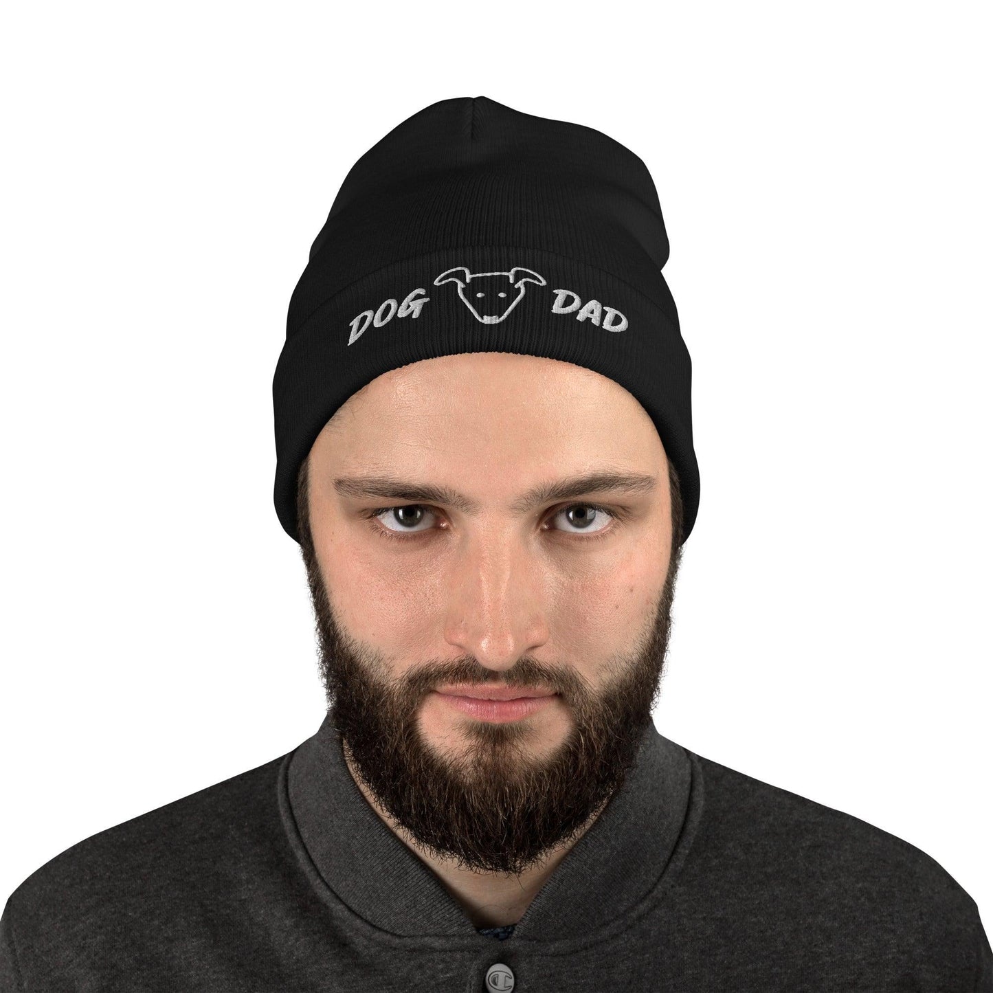 DOG DAD Embroidered Beanie - Lizard Vigilante