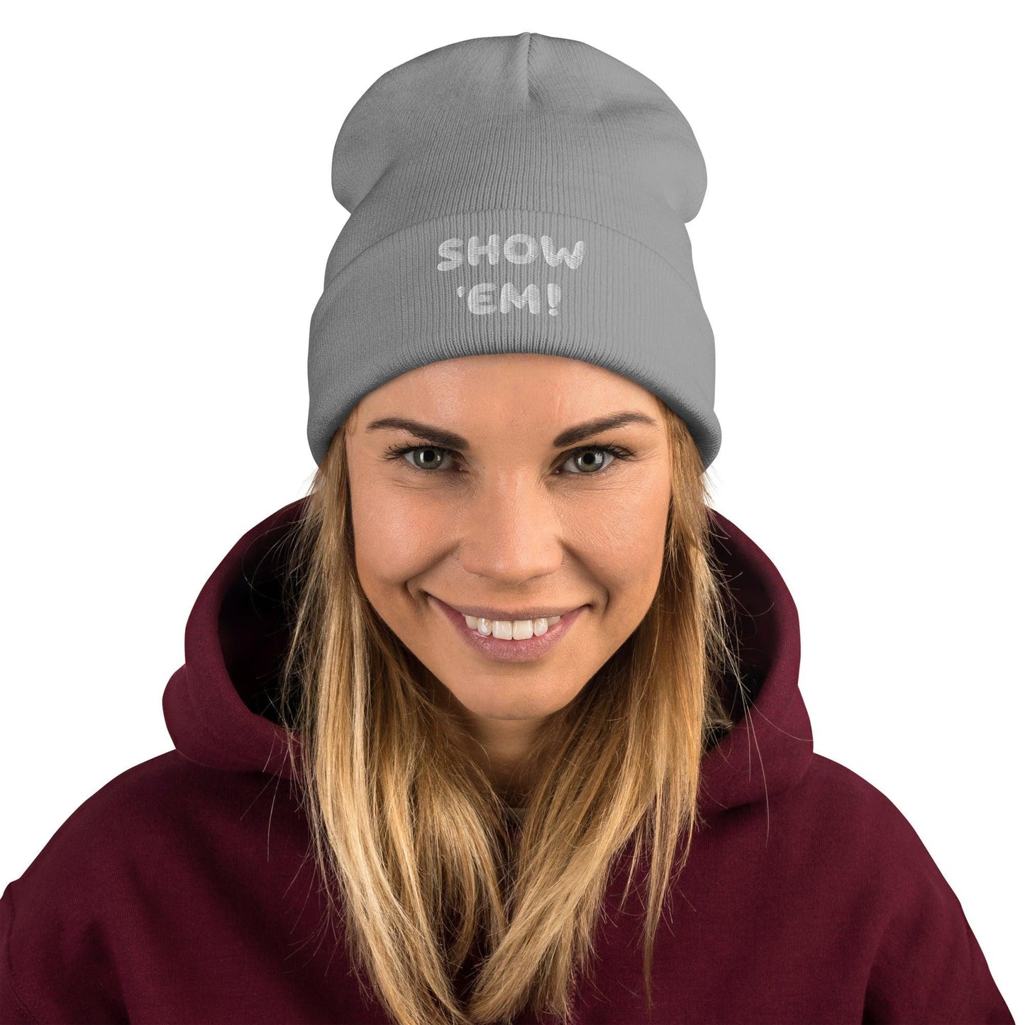 SHOW 'EM! Embroidered Beanie - Lizard Vigilante