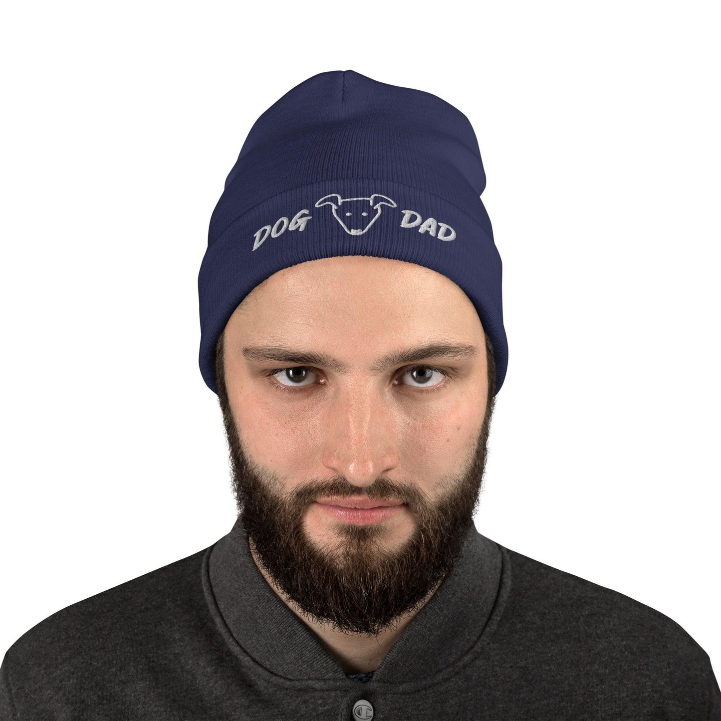 DOG DAD Embroidered Beanie - Lizard Vigilante