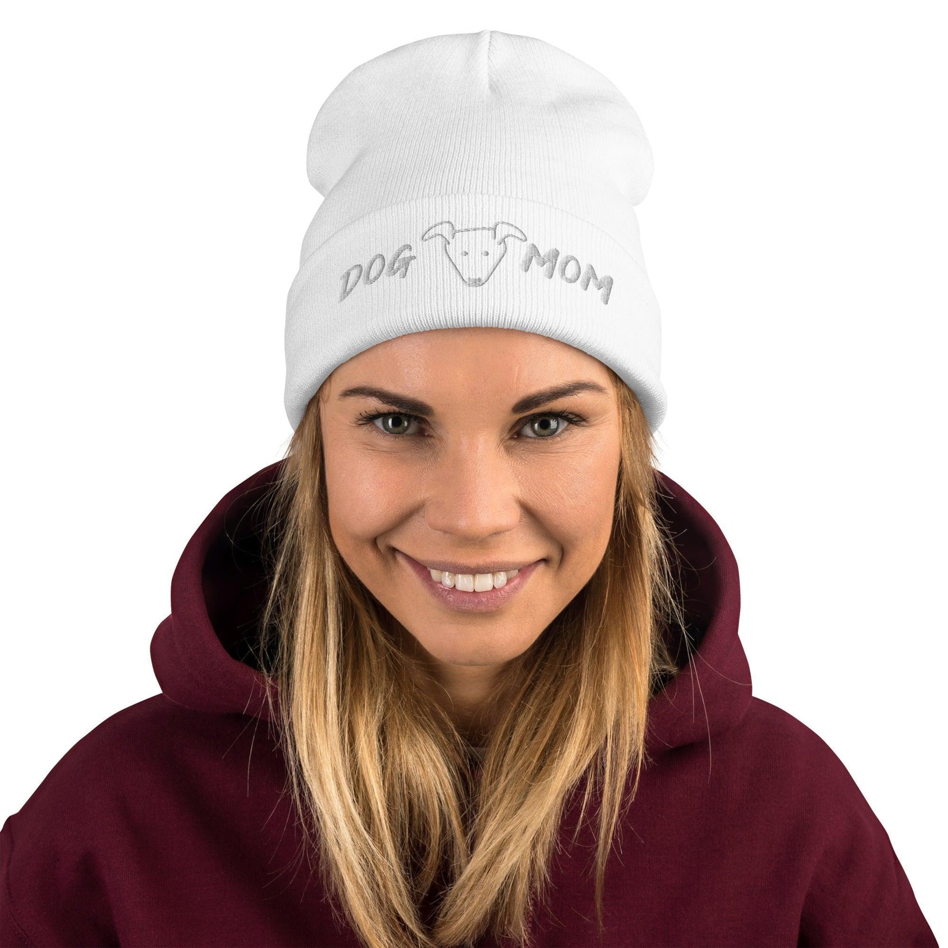 DOG MOM Embroidered Beanie - Lizard Vigilante