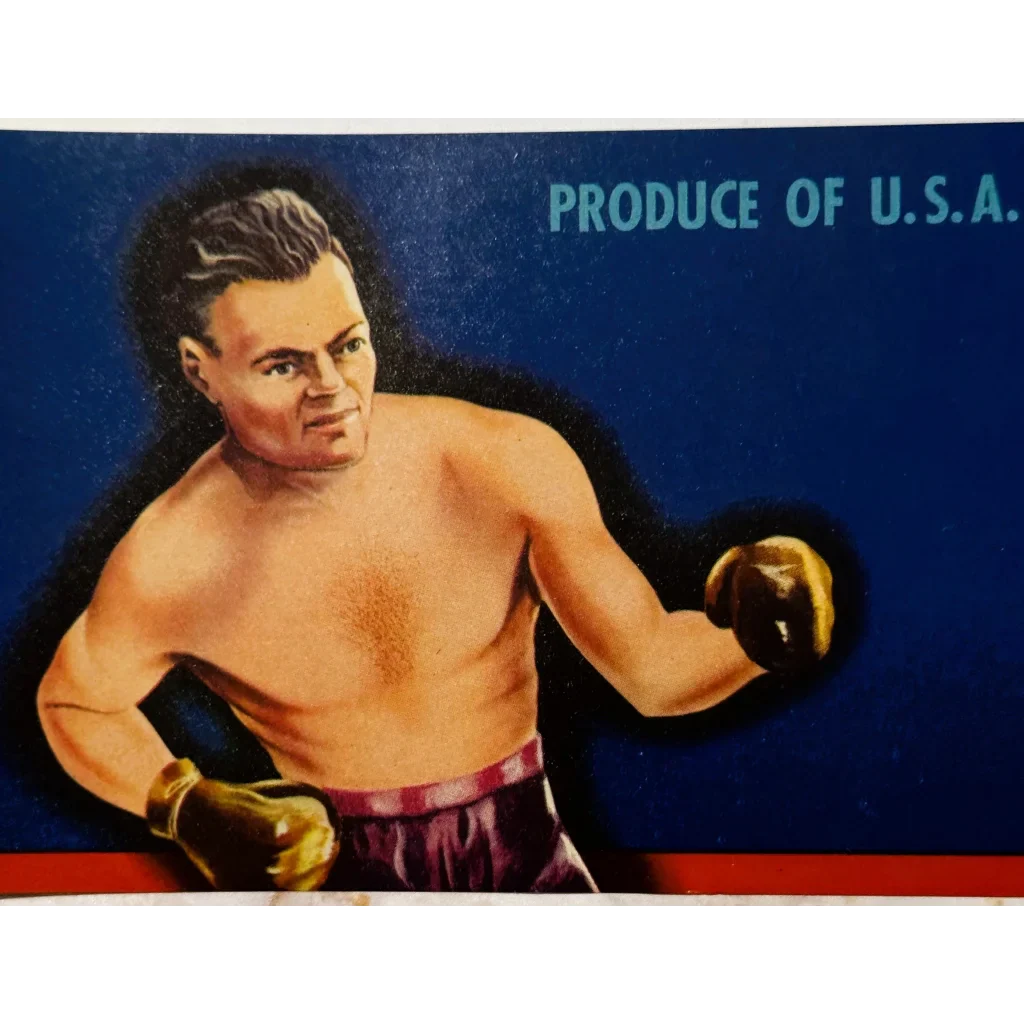 Knockout Nostalgia: 1930s Puggy Boxing Crate Label Wall Art